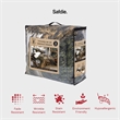 Safdie & Co. 3-piece Deer Microfiber Double Queen Comforter Set in Multi-Color
