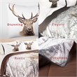 Safdie & Co. 3-piece Deer Microfiber Double Queen Comforter Set in Multi-Color