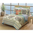 Safdie & Co. 2-piece Majorca Premium Microfiber Twin Quilt Set in Multi-Color