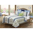 Safdie & Co. 3-piece Heirloom Microfiber Double Queen Quilt Set in Multi-Color