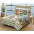 Safdie & Co. 3-piece Majorca Premium Microfiber King Quilt Set in Multi-Color