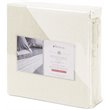 Safdie & Co. 4-piece Reversible Sateen Premium Cotton Queen Sheet Set in Natural