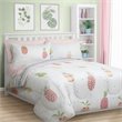 Safdie & Co. 3-piece Fabric Pineapples Double Queen Comforter Set in Multi-Color