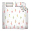 Safdie & Co. 3-piece Fabric Pineapples Double Queen Comforter Set in Multi-Color