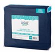 Safdie & Co. 4-piece Modern Polyester Solid Double Sheet Set in Navy