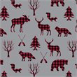 Safdie & Co. 3-piece Polyester Buffalo Plaid Double Queen Comforter Set in Red