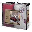 Safdie & Co. 3-piece Polyester Buffalo Plaid Double Queen Comforter Set in Red