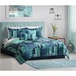 Safdie & Co. 7-piece Polyester Grafix Queen Comforter Set in Multi-Color