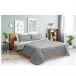 Safdie & Co. 2-piece Modern Polyester Double Queen Quilt Set in Gray