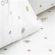 Safdie & Co. 4-piece Modern Polyester Rainbow Double Sheet Set in White
