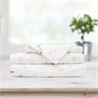 Safdie & Co. 4-piece Modern Polyester Underwater Double Sheet Set in White