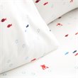 Safdie & Co. 4-piece Modern Polyester Underwater Double Sheet Set in White