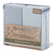 Safdie & Co. 3-piece Modern Polyester Twin Sheet Set in Printed and Solid Blue