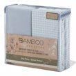 Safdie & Co. 4-piece Modern Polyester Double Sheet Set in Printed and Solid Blue