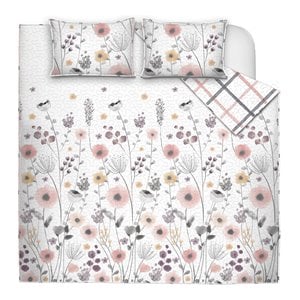 Safdie & Co. 3-piece Polyester Mirabelle King Quilt Set in Multi-Color