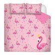 Safdie & Co. 2-piece Polyester Flamingo Twin Quilt Set in Multi-Color