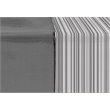 Safdie & Co. 4-piece Modern Polyester Solid Stripe Double Sheet Set in Gray