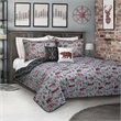 Safdie & Co. 3-piece Polyester Wild & Free King Quilt Set in Multi-Color