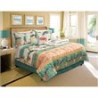 Safdie & Co. 4-piece Modern Polyester Maui Printed Twin Quilt Set in Multi-Color