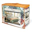 Safdie & Co. 4-piece Modern Polyester Maui Printed Twin Quilt Set in Multi-Color