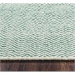 Twist 8' x 10' Chevron Green Off White Hand Woven Area Rug