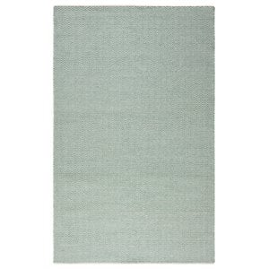 Twist 5' x 8' Chevron Green Off White Hand Woven Area Rug