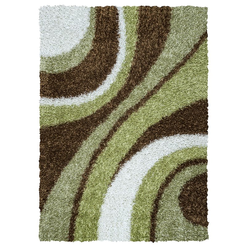 Kempton 8' x 10' Stripe Multi/Ivory Tufted Area Rug
