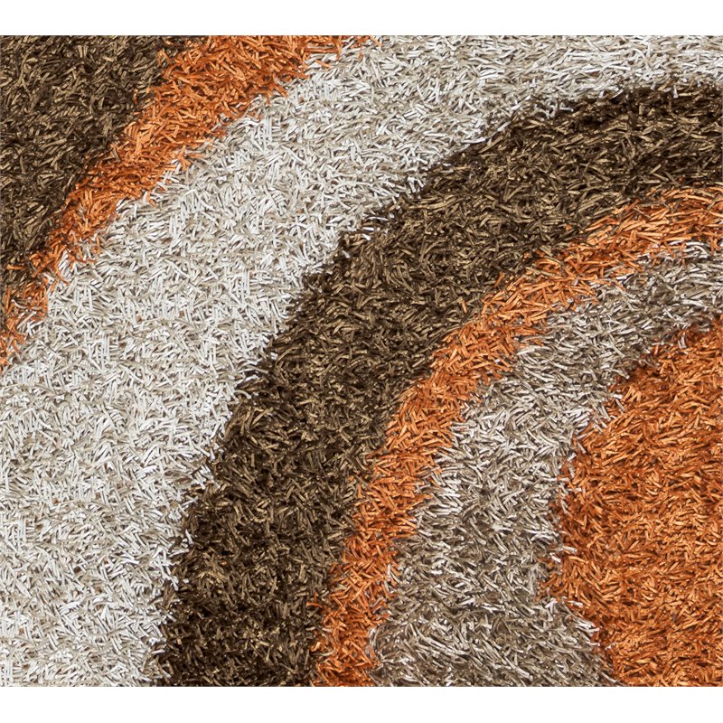Kempton 8' x 10' Stripe Multi/Ivory Tufted Area Rug