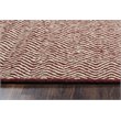 Twist 8' x 10' Chevron Burgundy  Off White Hand Woven Area Rug