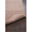 Twist 3' x 5' Chevron Burgundy  Off White Hand Woven Area Rug