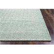 Twist 9' x 12' Chevron Green Off White Hand Woven Area Rug