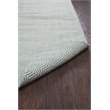Twist 9' x 12' Chevron Green Off White Hand Woven Area Rug