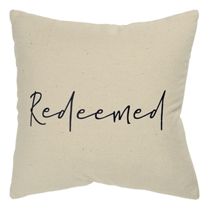 Rizzy Home Sentiment 20&quot x 20&quot Cotton Canvas Pillow Cover in Natural