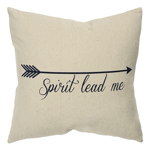 Rizzy Home Sentiment 20&quot x 20&quot Cotton Canvas Pillow Cover in Natural