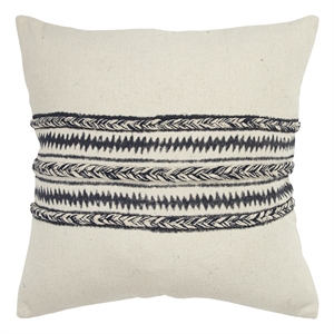 Donny Osmond 20&quot x 20&quot Cotton Canvas Pillow Cover in Charcoal