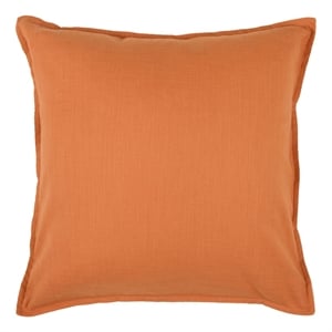 Rizzy Home 20&quot x 20&quot Down Filled Pillow with Cotton Cover in Orange
