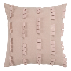Donny Osmond Stripe 20&quot x 20&quot Cotton Canvas Pillow Cover in Blush