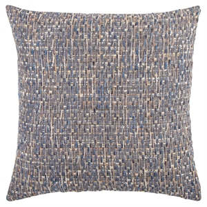 Rizzy Home Abstract 22&quot x 22&quot Down Filled Pillow with Cotton Cover-Blue Multi