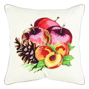 Rizzy Home 20&quot x 20&quot Down Filled Pillow with Cotton Duck Cover-Multi-Color