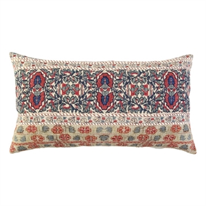 Rizzy Home 14&quot x 26&quot Down Filled Pillow with Textured Cotton Cover-Multi