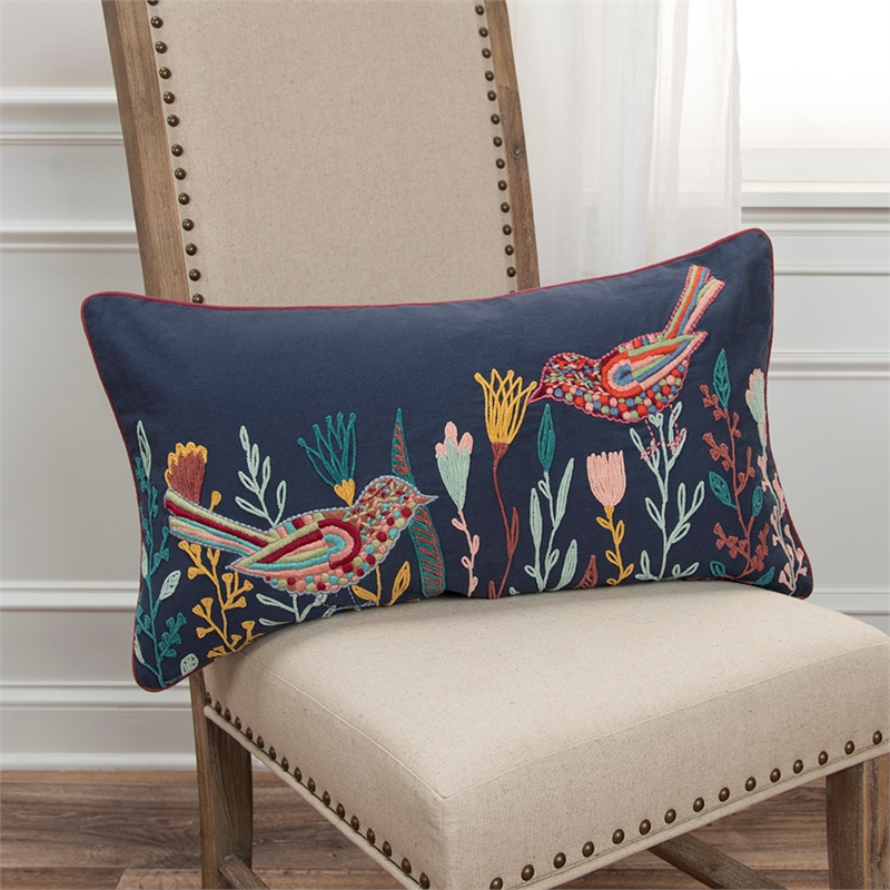 Rizzy Home Botanical with Birds 14