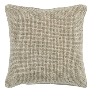 Donny Osmond 20&quot x 20&quot Poly Filled Pillow with Linen Cover in Brown