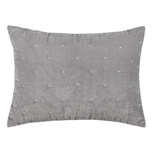 Rizzy Home Geometric Giavonna 20&quot x 36&quot Cotton King Sham in Gray