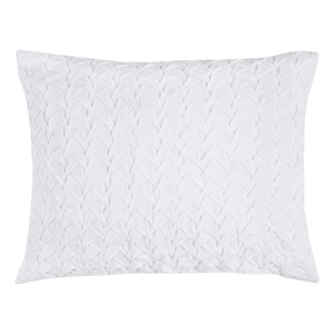 Rizzy Home Carly 20&quot x 26&quot Cotton Standard Sham in White