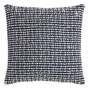 Rizzy Home Stripe 20&quot x 20&quot Poly Filled Pillow with Cotton Cover-Blue/White