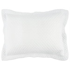 Rizzy Home Lydia 20&quot x 26&quot Cotton Standard Sham in White