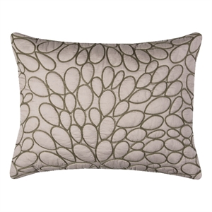 Rizzy Home Petal Pattern 20&quot x 26&quot Cotton Standard Sham-Dark Blush