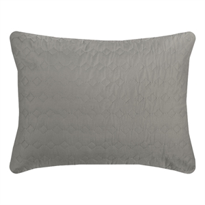 Rizzy Home Geometric 20&quot x 36&quot Cotton King Sham in Charcoal
