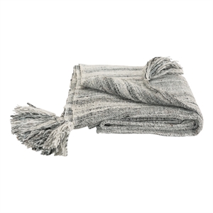 Rizzy Home Abstract 50&quotx60&quot Poly Pet Throw in Multi-Color in Grays