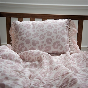 Rizzy Home Tatum 12&quot X 18&quot Blush/Natural Leopard Print Cotton/Polyester Sham
